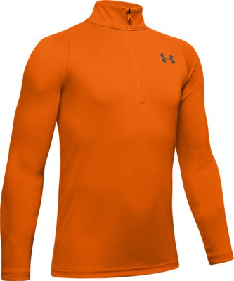 orange under armour long sleeve shirt
