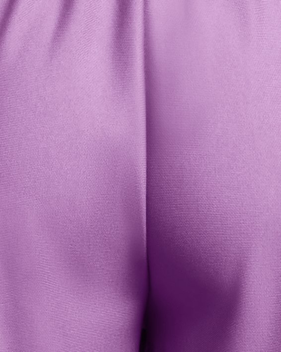 女士UA Play Up 5英寸短褲 in Purple image number 5