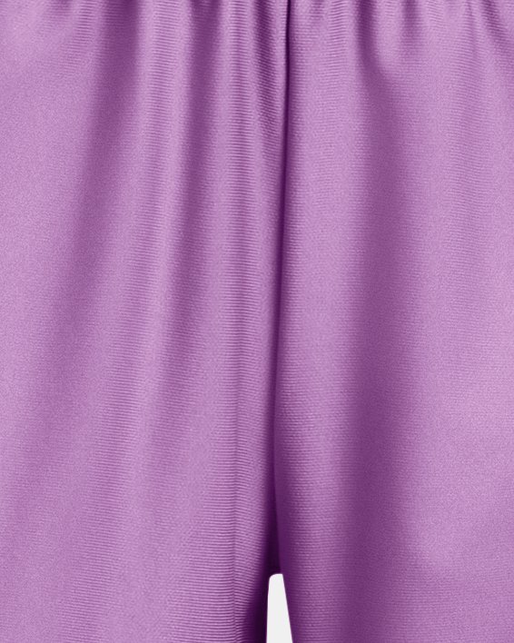 Women's UA Play Up 5" Shorts, Purple, pdpMainDesktop image number 4