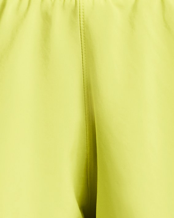 Women's UA Fly-By 2.0 2-in-1 Shorts, Yellow, pdpMainDesktop image number 6