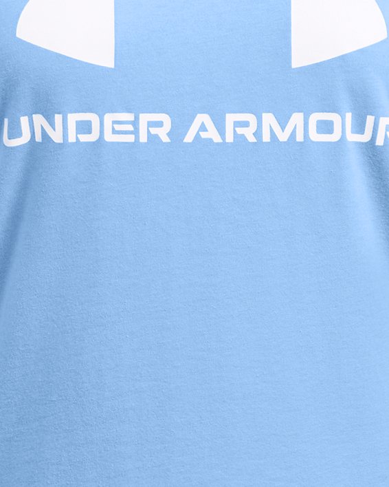 Women's UA Rival Logo Short Sleeve, Blue, pdpMainDesktop image number 2
