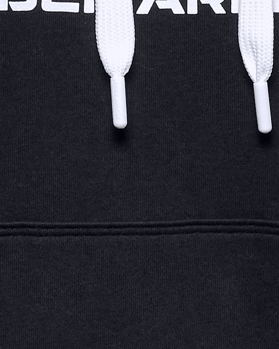 Sudadera con capucha UA Rival Fleece Logo para Mujer, Black, pdpMainDesktop image number 4