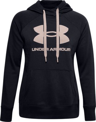 under armour women's cotton rival fleece logo hoodie