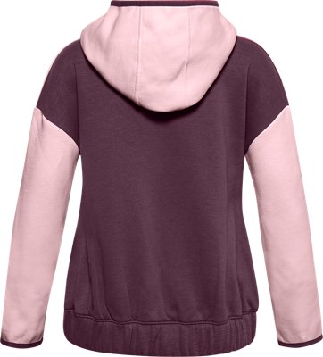 pink and purple under armour hoodie