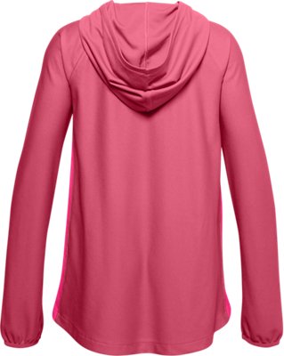 under armour hoodie kids pink