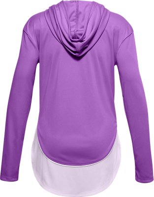 girls purple under armour hoodie