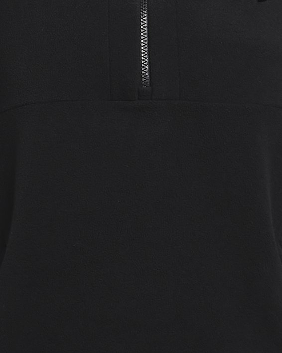 Men's UA RUSH™ Fleece ¼ Zip, Black, pdpMainDesktop image number 5