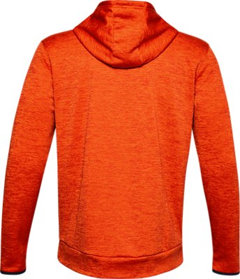 orange under armour hoodie mens