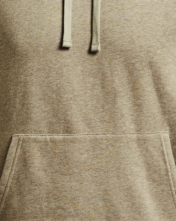 Sudadera con capucha de tejido Fleece UA Rival para hombre, Gray, pdpMainDesktop image number 4