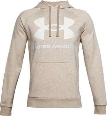 men's big logo under armour hoodie