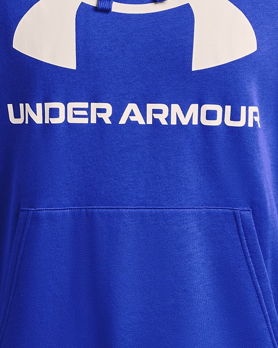 Chamarra UA Rival Fleece Big Logo para Hombre, Blue, pdpMainDesktop image number 4
