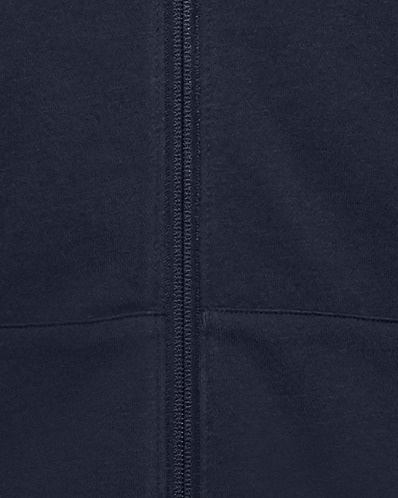 Men's UA Rival Cotton Full Zip Hoodie in Blue image number 5