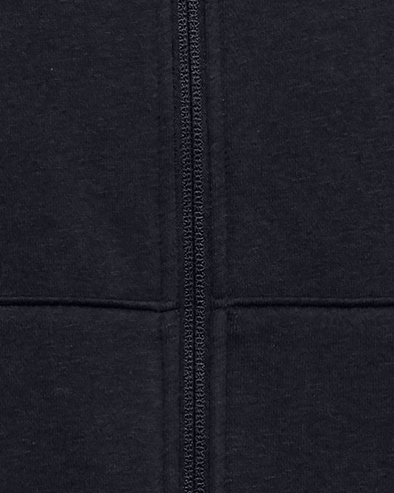 Men's UA Rival Fleece Full Zip Hoodie in Black image number 4