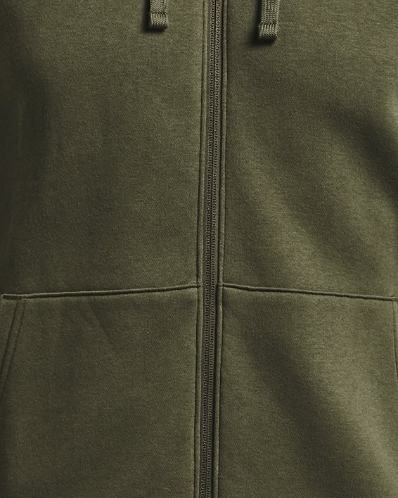 Sweat à capuche entièrement zippé UA Rival Fleece pour homme, Green, pdpMainDesktop image number 4