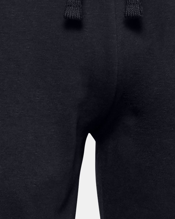 Men's UA Rival Fleece Big Logo Shorts in Black image number 7