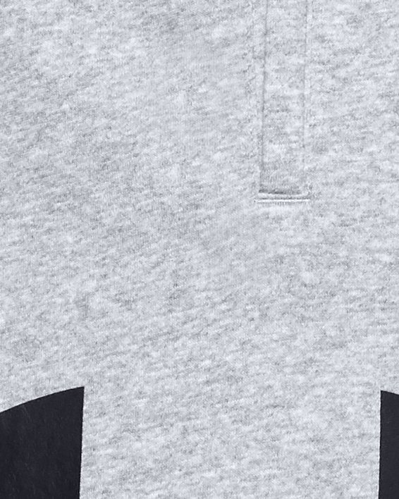 Men's UA Rival Fleece Big Logo Shorts in Gray image number 6