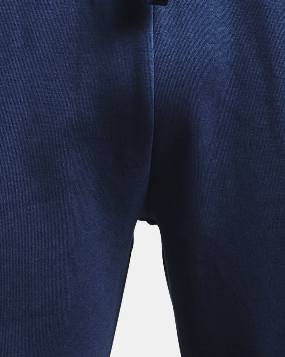 Herren UA Rival Fleece Big Logo Shorts, Blue, pdpMainDesktop image number 4