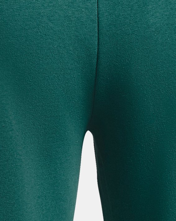男士UA Rival Fleece Big Logo短褲 in Green image number 5
