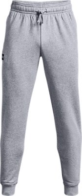 Pantalones de Entrenamiento UA Rival Fleece para Hombre, Gray, pdpMainDesktop image number 4