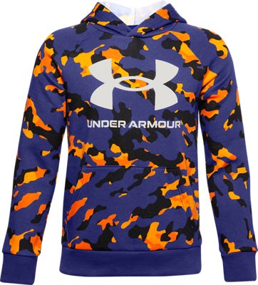 blue and yellow under armour hoodie