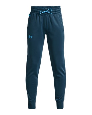 Boys under armour tracksuit bottoms deals