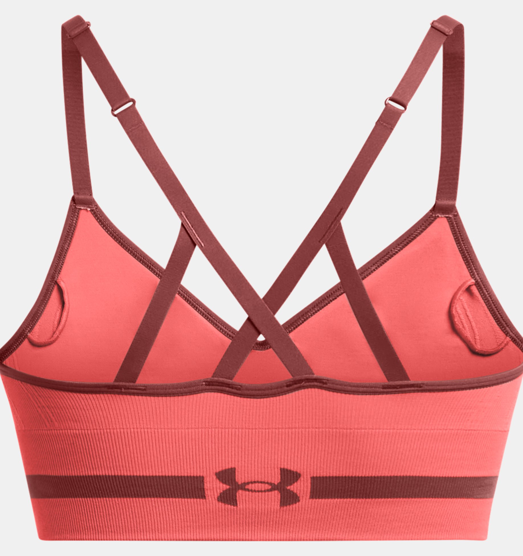  UA Seamless Low Long Rib-PNK - sports bra - UNDER ARMOUR -  33.48 € - outdoorové oblečení a vybavení shop