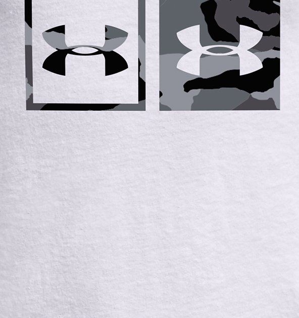 Under Armour Boys' UA Camo Logo Repeat Short Sleeve
