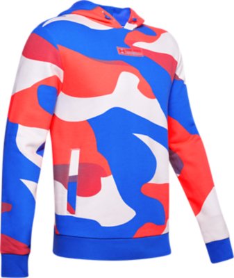 red white and blue under armour hoodie