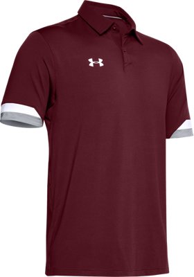 maroon under armour polo