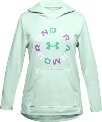 blue and green under armour hoodie