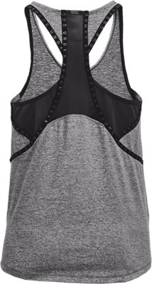 Playera sin Mangas UA Knockout Mesh Back para Mujer, Gray, pdpMainDesktop image number 5