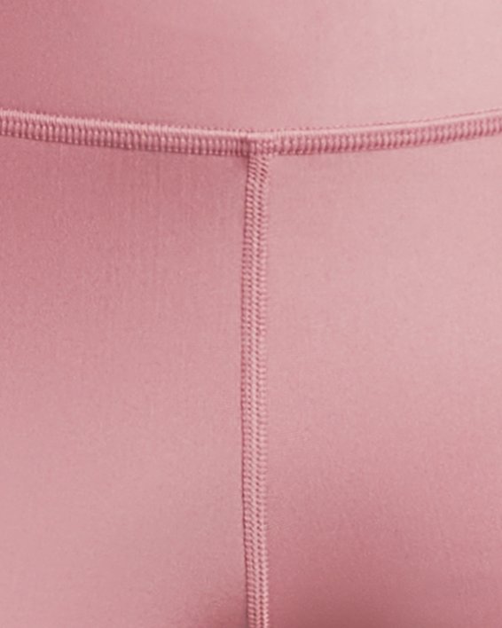 女士HeatGear® Armour中腰短褲 in Pink image number 4
