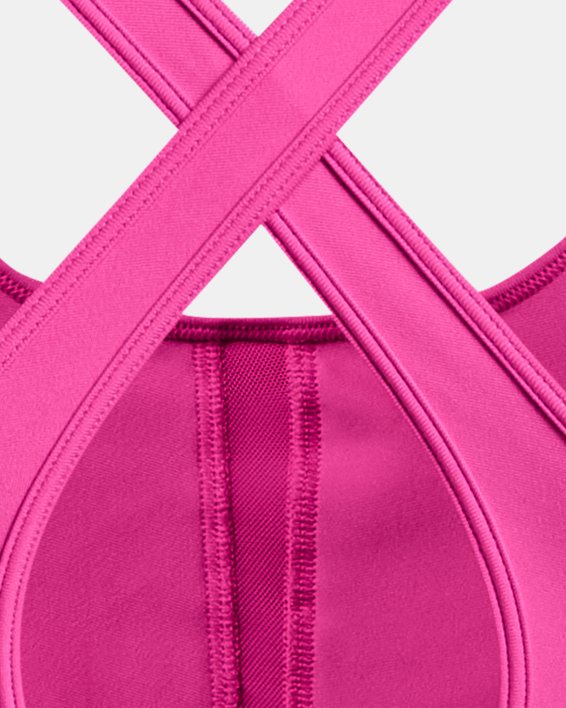 Bra Deportivo Armour® Mid Crossback para Mujer, Pink, pdpMainDesktop image number 11