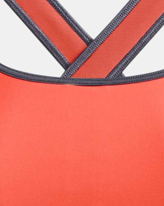 Bra Deportivo Armour® Mid Crossback para Mujer, Orange, pdpMainDesktop image number 10