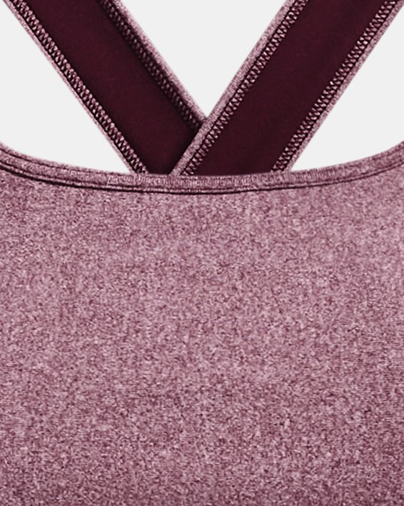 Women's Armour® Mid Crossback Heather Sports Bra image number 10