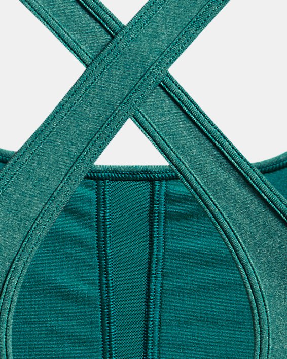 Women's Armour® Mid Crossback Heather Sports Bra image number 11
