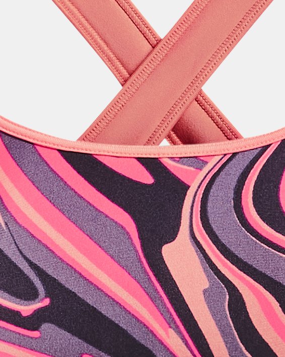 Under Armour Crossback Low Sports Bra, Astro Pink/Black at John Lewis &  Partners