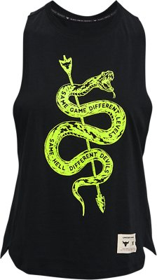 Women's Project Rock No Tomorrow Tank, Black, pdpMainDesktop image number 4