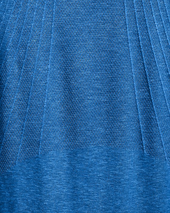 Men's UA RUSH™ Seamless Short Sleeve, Blue, pdpMainDesktop image number 5