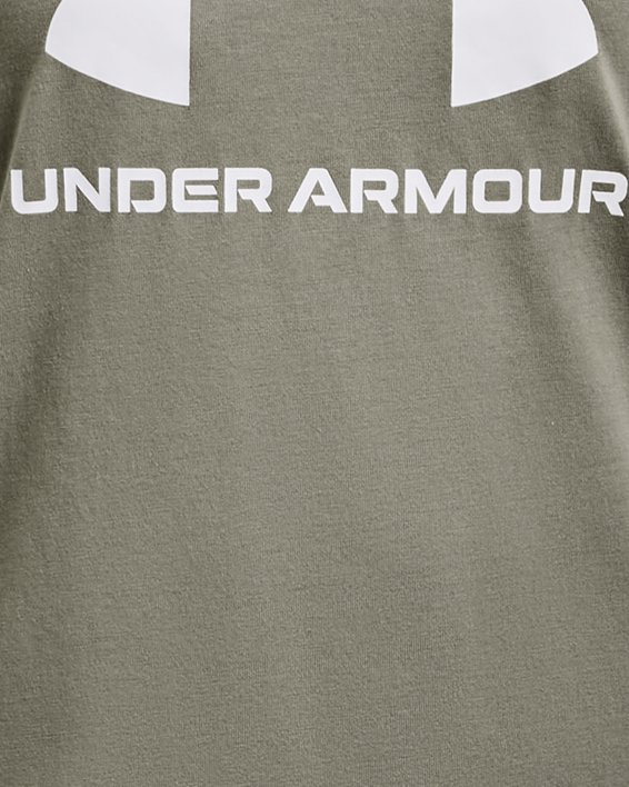 เสื้อแขนสั้น UA Sportstyle Graphic สำหรับเด็กผู้หญิง in Green image number 0