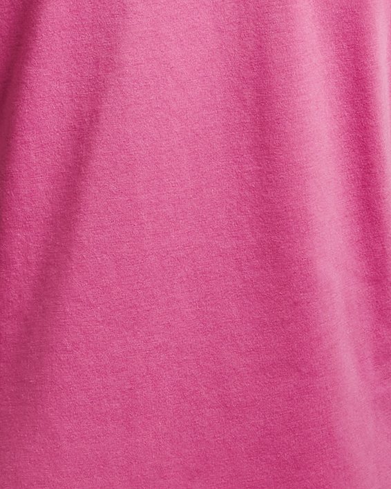 เสื้อแขนสั้น UA Sportstyle Graphic สำหรับเด็กผู้หญิง in Pink image number 1