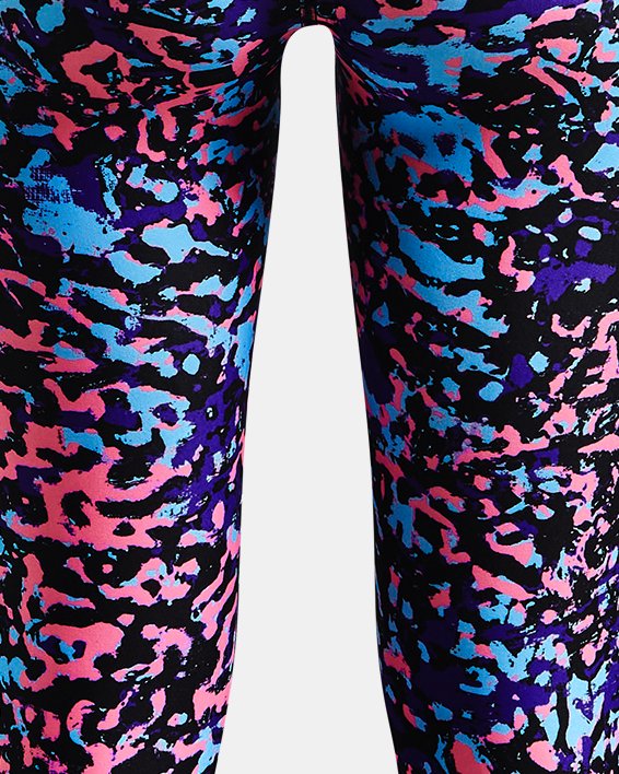 Under Armour Girls' HeatGear® Armour Printed Ankle Crop. 2