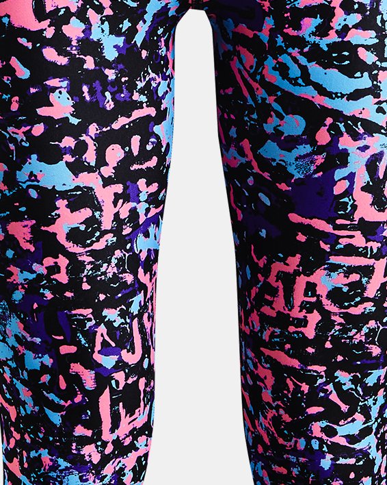 Under Armour Girls' HeatGear® Armour Printed Ankle Crop. 1
