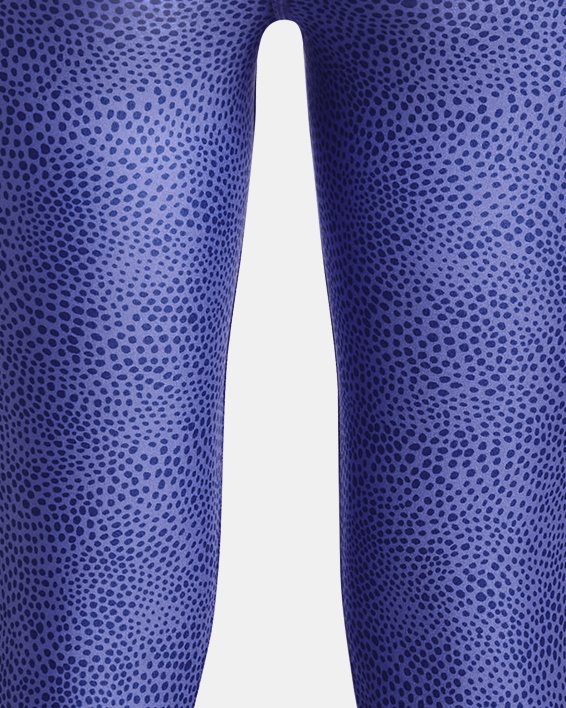 Pescadores HeatGear® Armour Printed Ankle Crop para niña, Blue, pdpMainDesktop image number 1