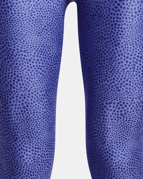 Pescadores HeatGear® Armour Printed Ankle Crop para niña, Blue, pdpMainDesktop image number 0