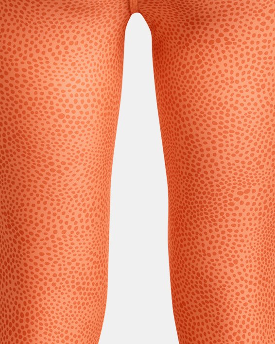 Pescadores HeatGear® Armour Printed Ankle Crop para niña, Orange, pdpMainDesktop image number 1