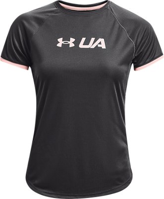 Women's UA Speed Stride Graphic Short Sleeve image number 4