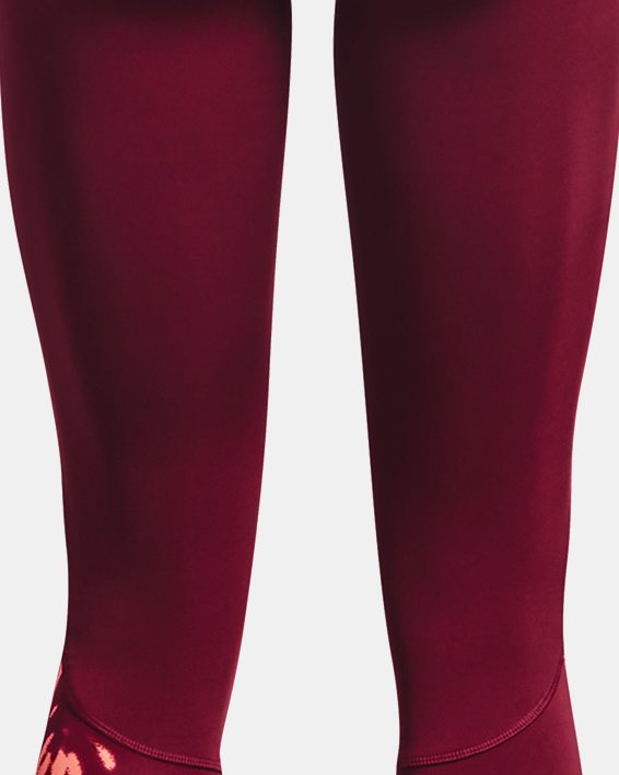 Women's UA Fly Fast 2.0 Print Tights in Red image number 7