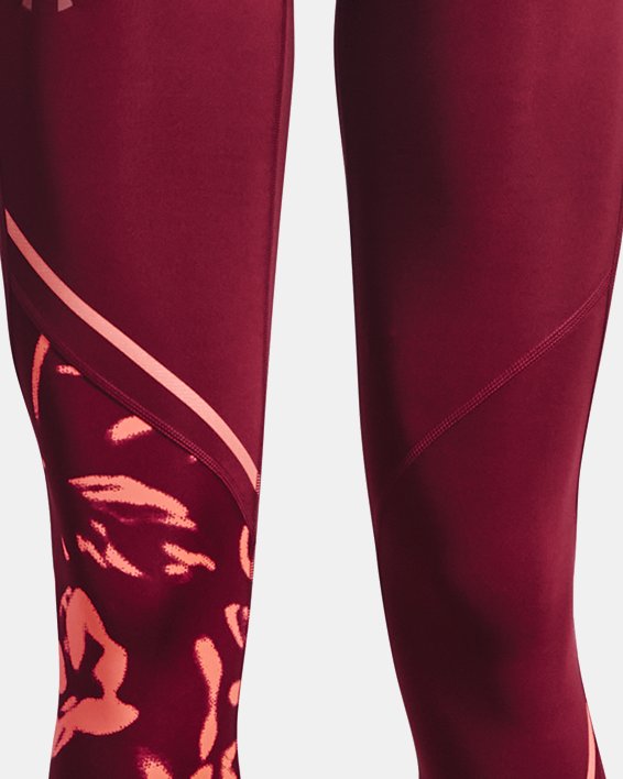Women's UA Fly Fast 2.0 Print Tights in Red image number 6