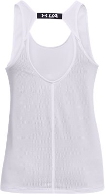 Playera Sin Mangas UA Fly-By para Mujer, White, pdpMainDesktop image number 6